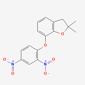 Benzofuran, 7-(2,4-dinitrophenoxy)-2,3-dihydro-2,2-dimethyl-