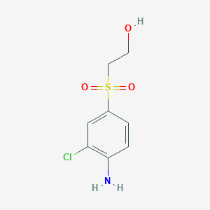 2-(4-Amino-3-chlorobenzene-1-sulfonyl)ethan-1-ol