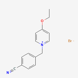 Pyridinium, 1-[(4-cyanophenyl)methyl]-4-ethoxy-, bromide