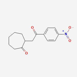 2-[2-(4-Nitrophenyl)-2-oxoethyl]cycloheptan-1-one