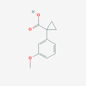 molecular formula C11H12O3 B1453660 1-(3-Methoxyphenyl)cyclopropanecarboxylic acid CAS No. 74205-29-1