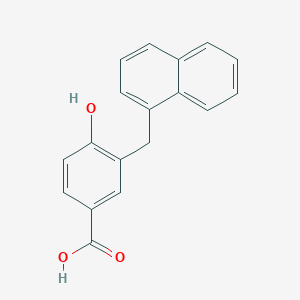 4-Hydroxy-3-[(naphthalen-1-yl)methyl]benzoic acid