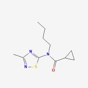 N-Butyl-N-(3-methyl-1,2,4-thiadiazol-5-yl)cyclopropanecarboxamide