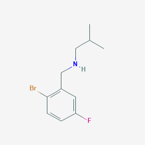 molecular formula C11H15BrFN B1453663 (2-Bromo-5-fluorobenzyl)-isobutylamine CAS No. 1021071-84-0