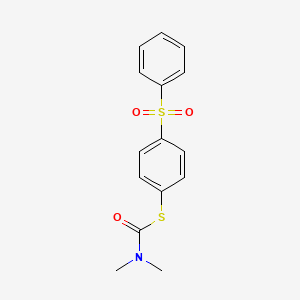 S-[4-(Benzenesulfonyl)phenyl] dimethylcarbamothioate