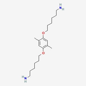 6,6'-[(2,5-Dimethyl-1,4-phenylene)bis(oxy)]di(hexan-1-amine)