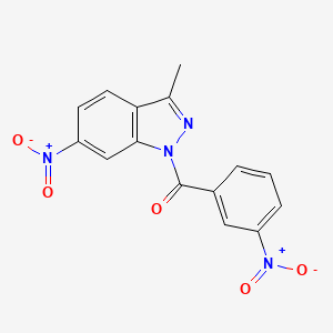 (3-Methyl-6-nitro-1H-indazol-1-yl)(3-nitrophenyl)methanone