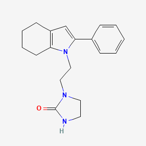 1-[2-(2-Phenyl-4,5,6,7-tetrahydro-1H-indol-1-yl)ethyl]imidazolidin-2-one