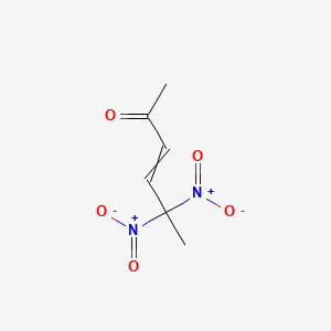 5,5-Dinitrohex-3-en-2-one