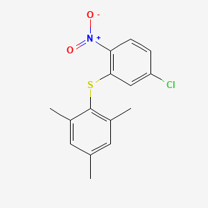 2-[(5-Chloro-2-nitrophenyl)sulfanyl]-1,3,5-trimethylbenzene