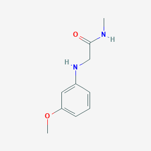 molecular formula C10H14N2O2 B1453670 2-[(3-甲氧基苯基)氨基]-N-甲基乙酰胺 CAS No. 1020940-87-7