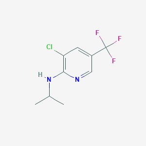 molecular formula C9H10ClF3N2 B1453672 3-氯-N-异丙基-5-(三氟甲基)-2-吡啶胺 CAS No. 1036436-75-5