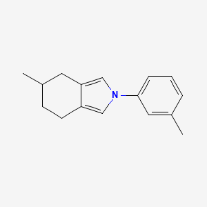 2H-Isoindole, 4,5,6,7-tetrahydro-5-methyl-2-(3-methylphenyl)-