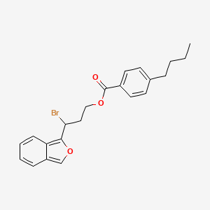 3-(2-Benzofuran-1-YL)-3-bromopropyl 4-butylbenzoate