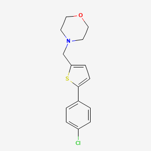 4-{[5-(4-Chlorophenyl)thiophen-2-yl]methyl}morpholine