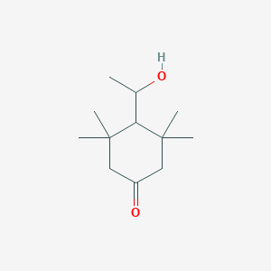 4-(1-Hydroxyethyl)-3,3,5,5-tetramethylcyclohexan-1-one