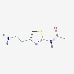 N-[4-(2-aminoethyl)-1,3-thiazol-2-yl]acetamide