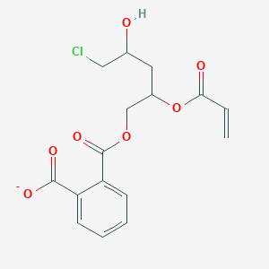 2-(5-Chloro-4-hydroxy-2-prop-2-enoyloxypentoxy)carbonylbenzoate