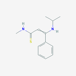 N-Methyl-3-phenyl-3-[(propan-2-yl)amino]prop-2-enethioamide