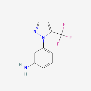 3-[5-(trifluoromethyl)-1H-pyrazol-1-yl]aniline