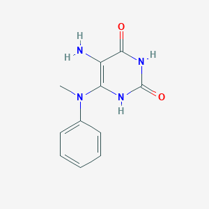 5-Amino-6-[methyl(phenyl)amino]pyrimidine-2,4(1H,3H)-dione