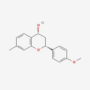 (2R,4R)-2-(4-Methoxyphenyl)-7-methyl-3,4-dihydro-2H-1-benzopyran-4-ol