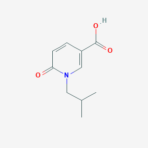 molecular formula C10H13NO3 B1453687 1-(2-Methylpropyl)-6-oxo-1,6-dihydropyridine-3-carboxylic acid CAS No. 939411-30-0