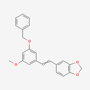 5-{2-[3-(Benzyloxy)-5-methoxyphenyl]ethenyl}-2H-1,3-benzodioxole