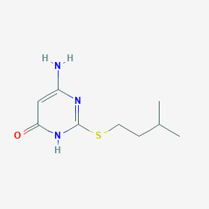 6-Amino-2-[(3-methylbutyl)sulfanyl]pyrimidin-4(1H)-one