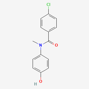 molecular formula C14H12ClNO2 B1453691 4-氯-N-(4-羟基苯基)-N-甲基苯甲酰胺 CAS No. 681509-35-3
