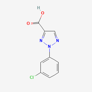 molecular formula C9H6ClN3O2 B1453692 2-(3-氯苯基)-2H-1,2,3-三唑-4-羧酸 CAS No. 90839-69-3