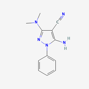 5-Amino-3-(dimethylamino)-1-phenyl-1H-pyrazole-4-carbonitrile