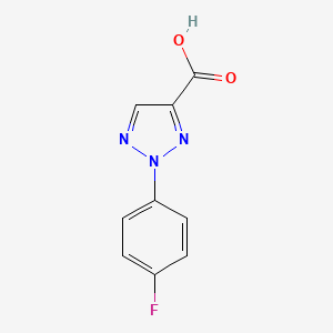 molecular formula C9H6FN3O2 B1453693 2-(4-氟苯基)-2H-1,2,3-三唑-4-羧酸 CAS No. 833-60-3