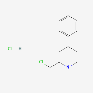 2-(Chloromethyl)-1-methyl-4-phenylpiperidine;hydrochloride