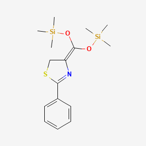 2-Phenyl-4-(2,2,6,6-tetramethyl-3,5-dioxa-2,6-disilaheptan-4-ylidene)-4,5-dihydro-1,3-thiazole