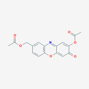 8-[(Acetyloxy)methyl]-3-oxo-3H-phenoxazin-2-yl acetate