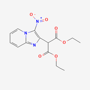 Diethyl (3-nitroimidazo[1,2-a]pyridin-2-yl)propanedioate