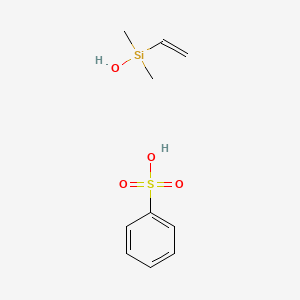 Benzenesulfonic acid;ethenyl-hydroxy-dimethylsilane