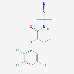 N-(2-Cyanopropan-2-yl)-2-(2,3,5-trichlorophenoxy)butanamide