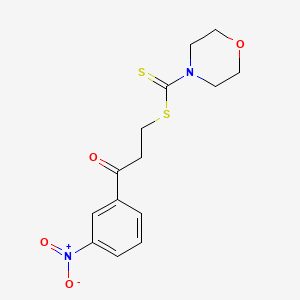 3-(3-Nitrophenyl)-3-oxopropyl morpholine-4-carbodithioate