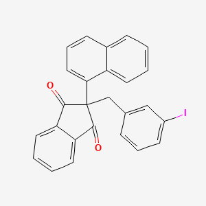 2-[(3-Iodophenyl)methyl]-2-(naphthalen-1-yl)-1H-indene-1,3(2H)-dione