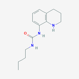 molecular formula C14H21N3O B1453696 3-丁基-1-(1,2,3,4-四氢喹啉-8-基)脲 CAS No. 1042649-49-9