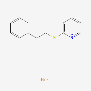 1-Methyl-2-[(2-phenylethyl)sulfanyl]pyridin-1-ium bromide