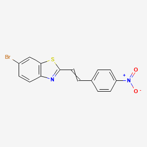 6-Bromo-2-[2-(4-nitrophenyl)ethenyl]-1,3-benzothiazole