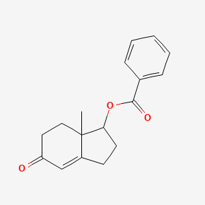 7a-Methyl-5-oxo-2,3,5,6,7,7a-hexahydro-1H-inden-1-yl benzoate