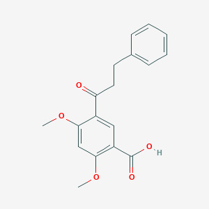 2,4-Dimethoxy-5-(3-phenylpropanoyl)benzoic acid