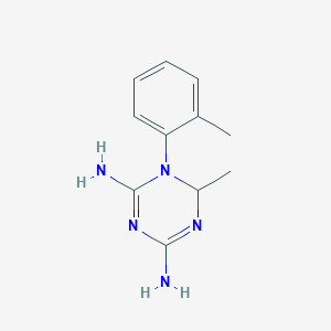 6-Methyl-1-(2-methylphenyl)-1,6-dihydro-1,3,5-triazine-2,4-diamine