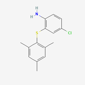 4-Chloro-2-[(2,4,6-trimethylphenyl)sulfanyl]aniline