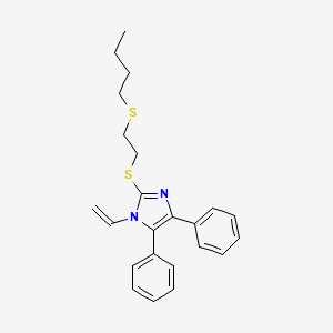 1H-Imidazole, 2-[[2-(butylthio)ethyl]thio]-1-ethenyl-4,5-diphenyl-