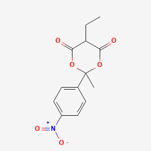 1,3-Dioxane-4,6-dione, 5-ethyl-2-methyl-2-(4-nitrophenyl)-